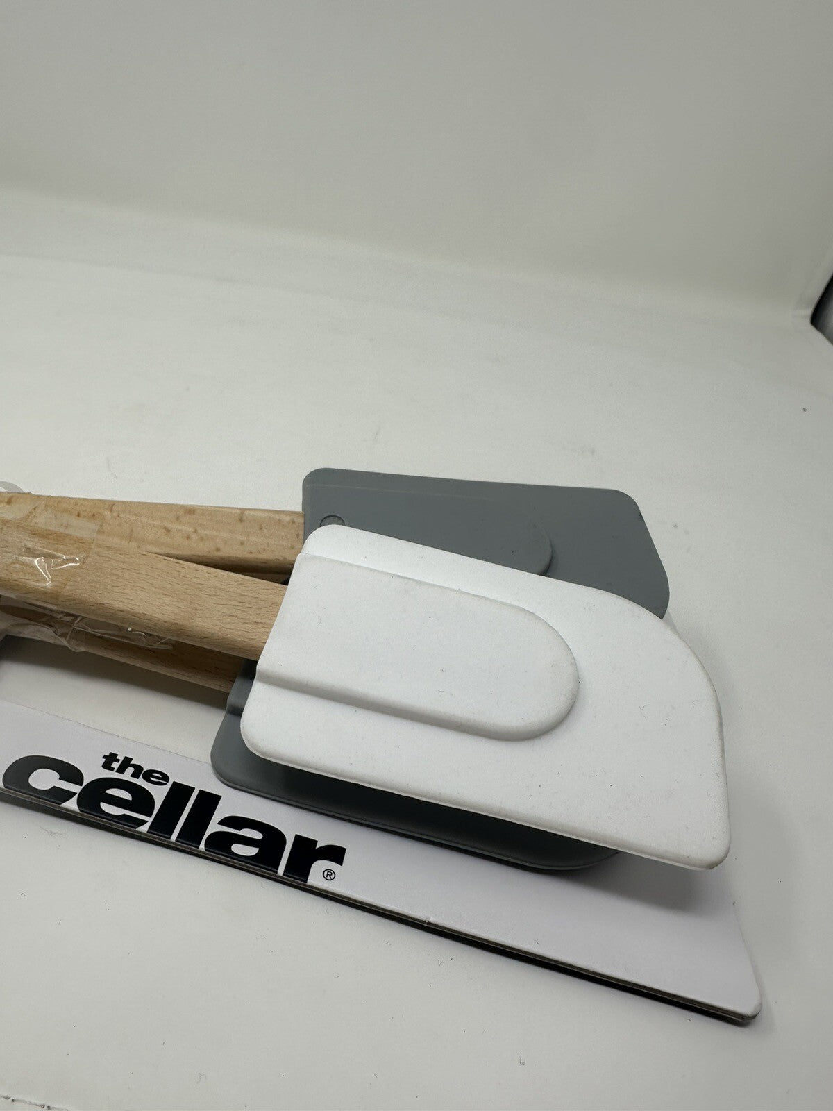 The Cellar Silicone Spatulas Set of 4 White and Grey