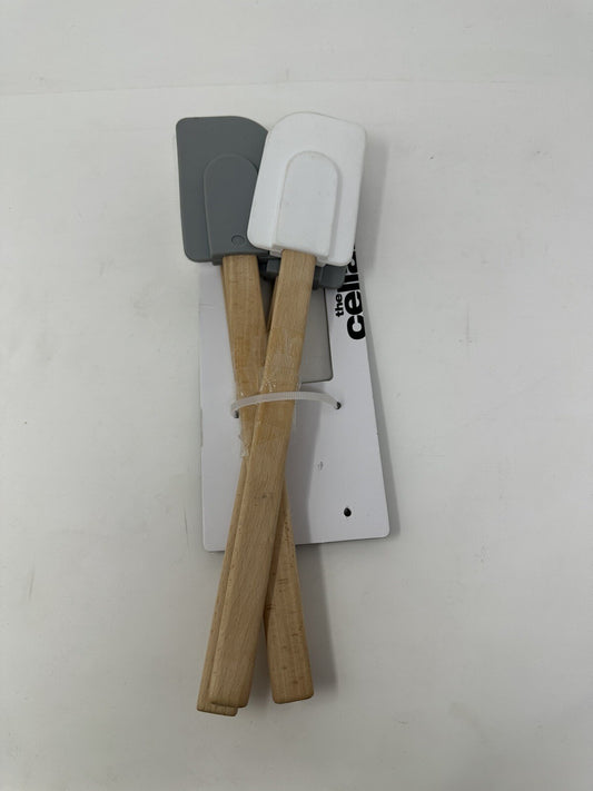 The Cellar Silicone Spatulas Set of 4 White and Grey